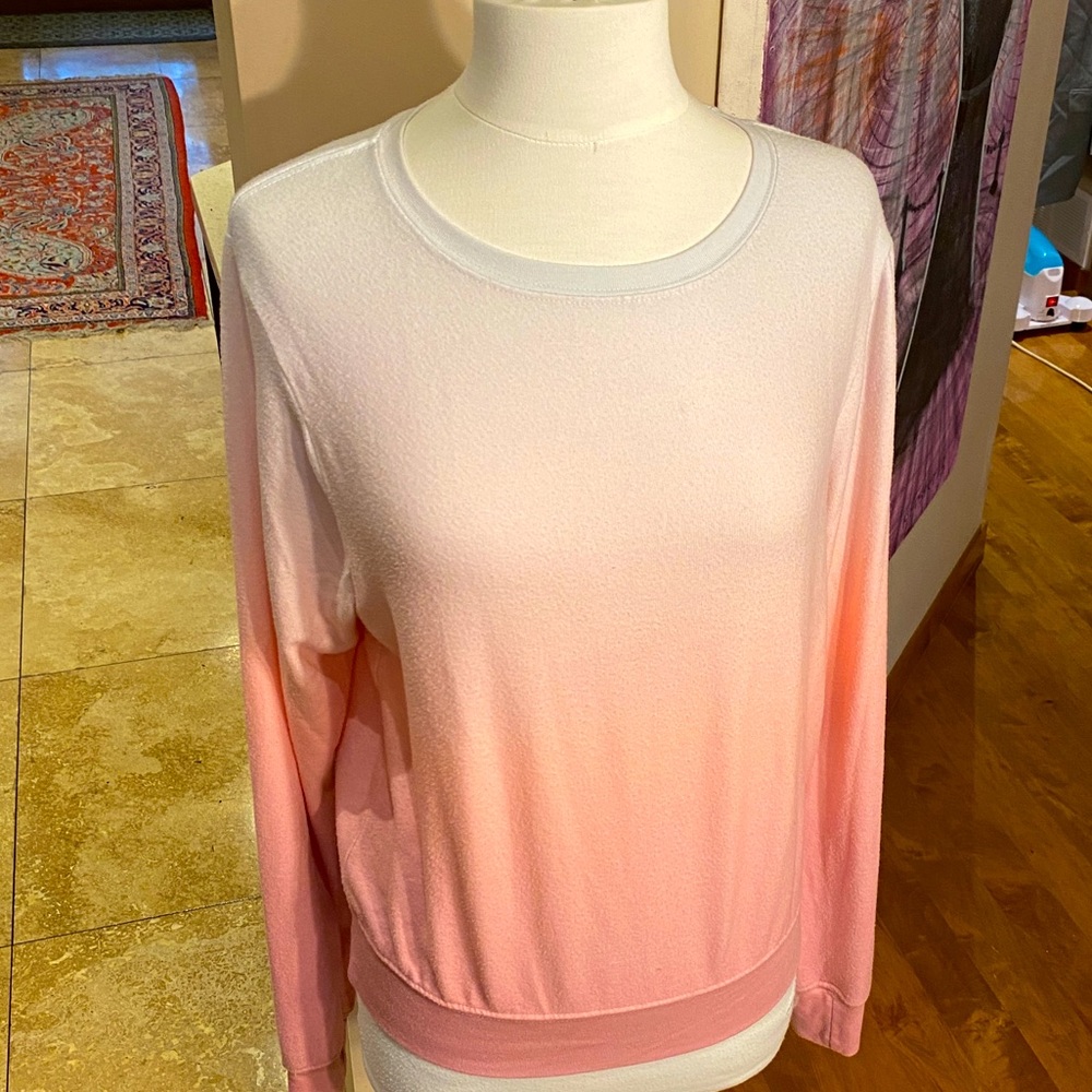 WILDFOX Ombre Gradient Pastel Sweatshirt Candy Sweet Top Lounge Kawaii Tie Dye S
